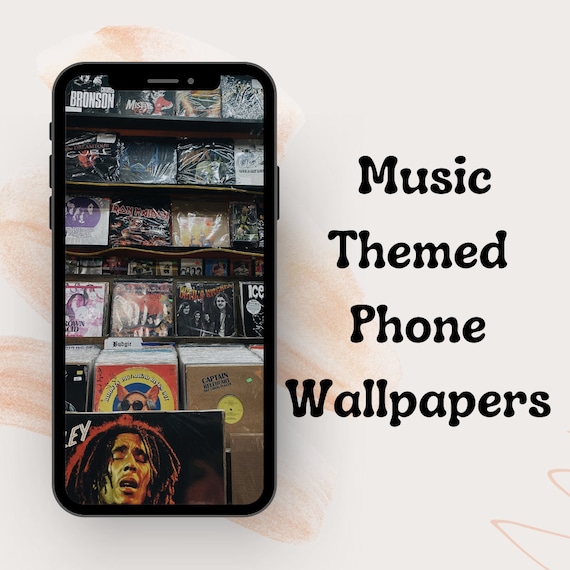 5 Music Themed Phone Wallpapers Music Aesthetic Iphone - Etsy