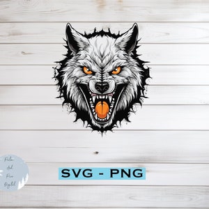 Cartoon wolf face clipart. Free download transparent .PNG