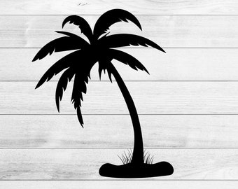 Palm Tree png Tropical Beach Vacation - Summer Clipart - Palm Tree Silhouette - Paradise png - Ocean Instant Digital Download
