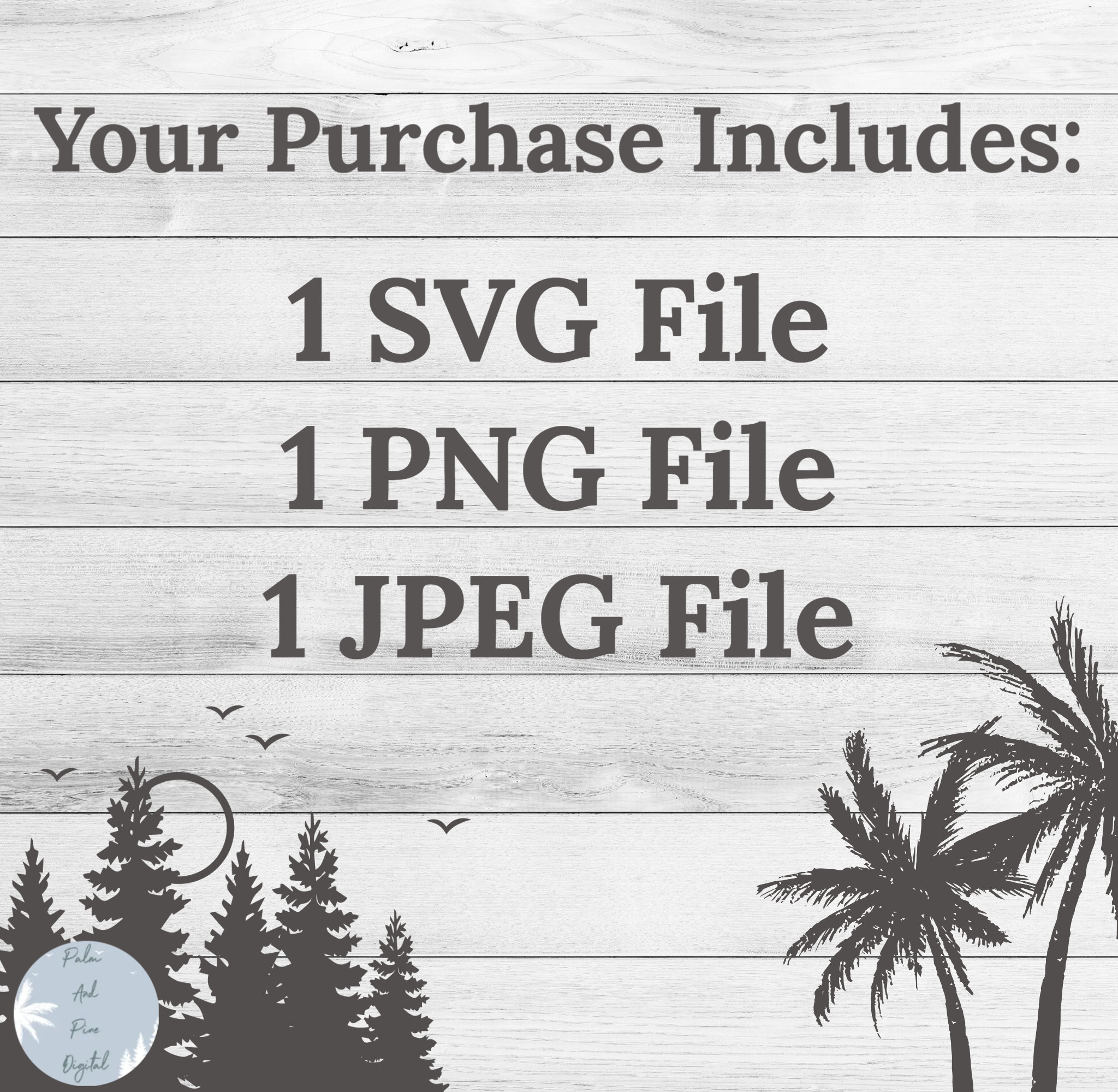 Palm Trees Wave Svg Palm Tree Svg Palm Tree Clipart - Etsy UK