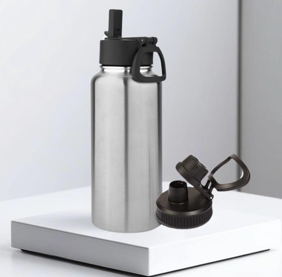 32oz Stainless Steel Water Bottle With Straw - Insulated, Reusable ...