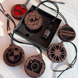 Personalisierter Auto-Lufterfrischer-Anhänger aus Holz | Individuelles Lufterfrischer-Accessoire