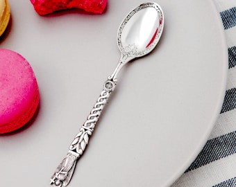 Silver spoon, silver baby spoon, feeding spoon, silver tea spoon Guardian Angel 23gr