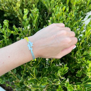 Silberarmband, Freundschaftsarmband. Blau Gelb, Ukraine Armband