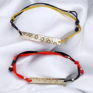 Silberarmband, Freundschaftsarmband. Blau gelb, Ukraine Armband