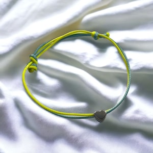 Silberarmband, Freundschaftsarmband. Blau gelb, Ukraine Armband