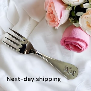 Baby fork, silver fork, personalized baby fork