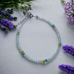 Silberarmband, Freundschaftsarmband. Blau Gelb, Ukraine Armband