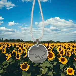 Silver pendant - Ukrainian gift. Trident pendant, Tryzub pendant.