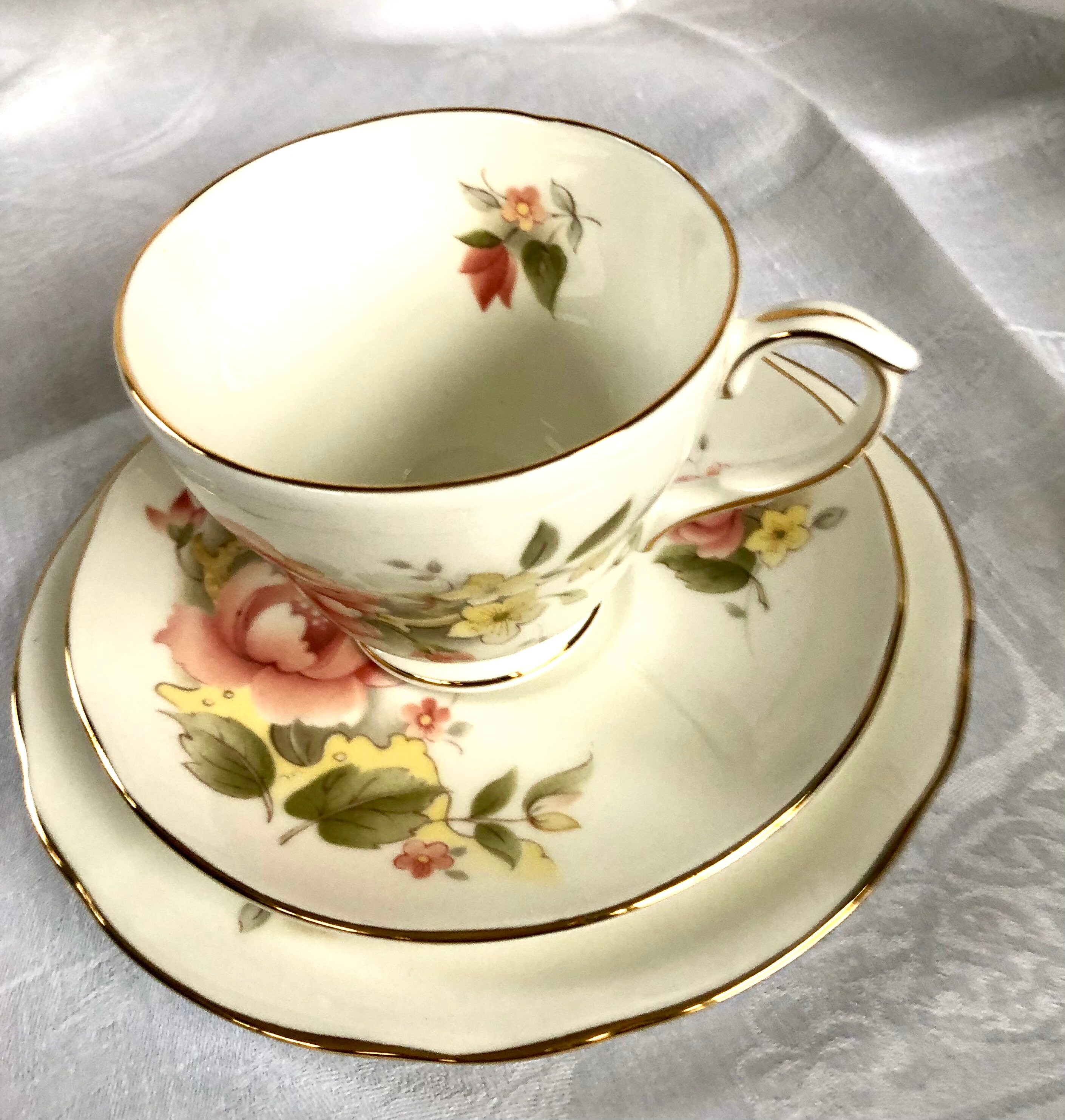 Dinnerware Sets Vintage Duchess “Peach Rose” fine bone china Home