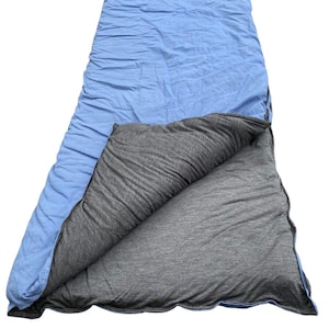 Organic non-toxic Cold Weather Merino Wool Sleeping Bag Aurora Borealis