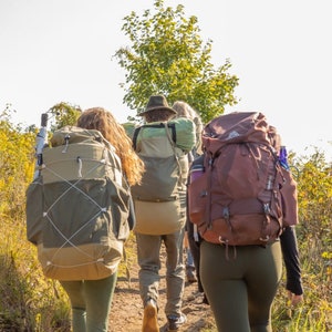 Canvas Backpack 80 Liters Natural Canvas Beeswax Treated