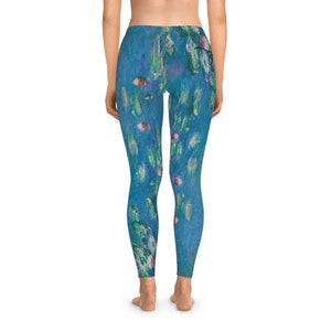 Designer JOYFUL Monet Famous Artwork  Stretchy Leggings