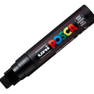 Posca Marker PC-17K, Rechteckspitze extra-breit, Strichbreite: 15 mm, Acryl Stift in 5 leuchtenden Farben, auf Wasserbasis, Paint Marker
