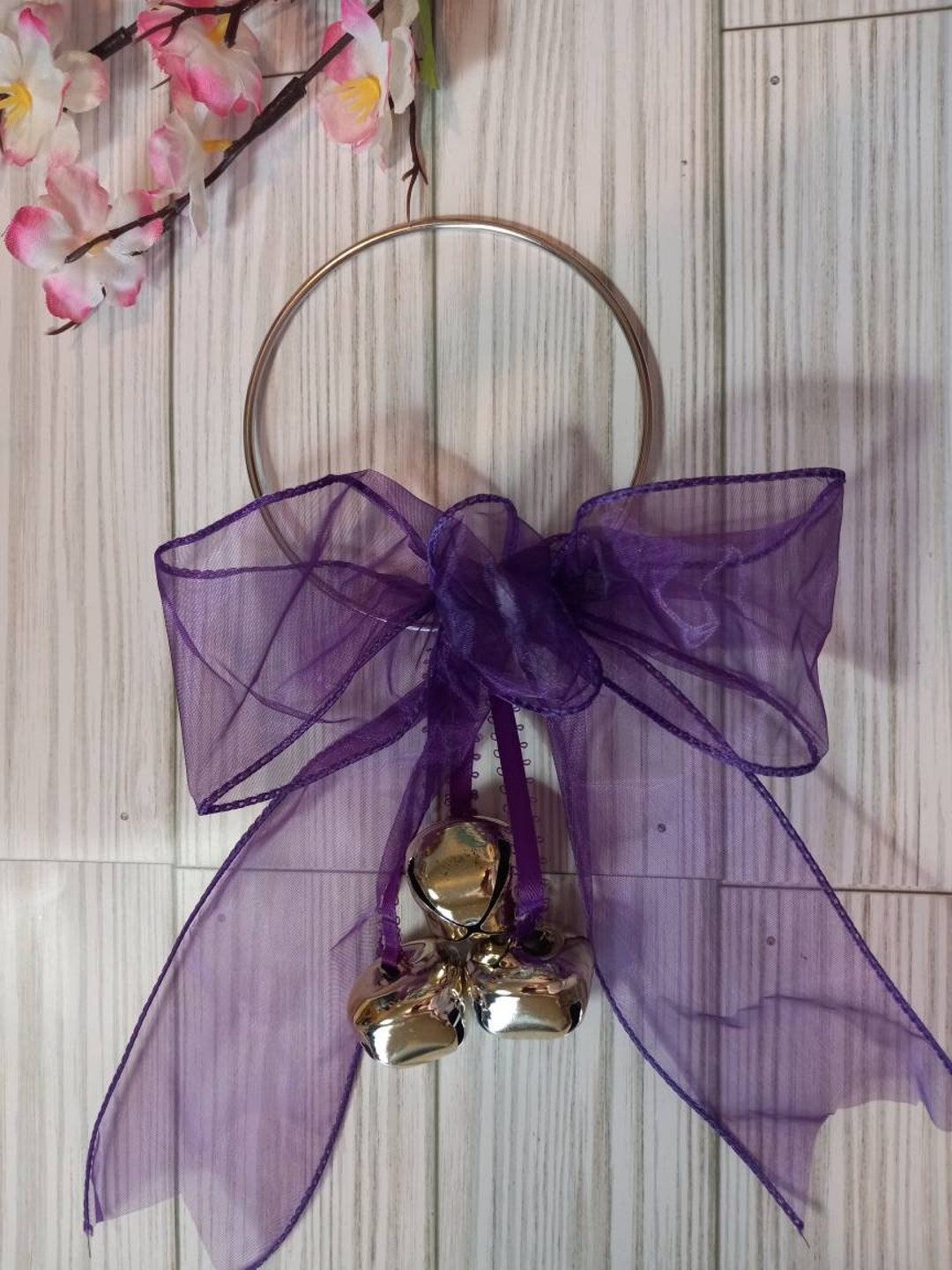 Jingle Bell Door Hanger, Door Knob Hanger, Door Knob Hanger With Bells