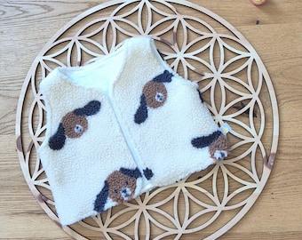 Chaleco de peluche Teddy, talla 74/80