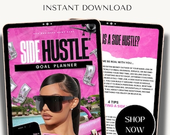 2025-26 Side Hustle Planner Canva Template: US Letter (Digital Download)