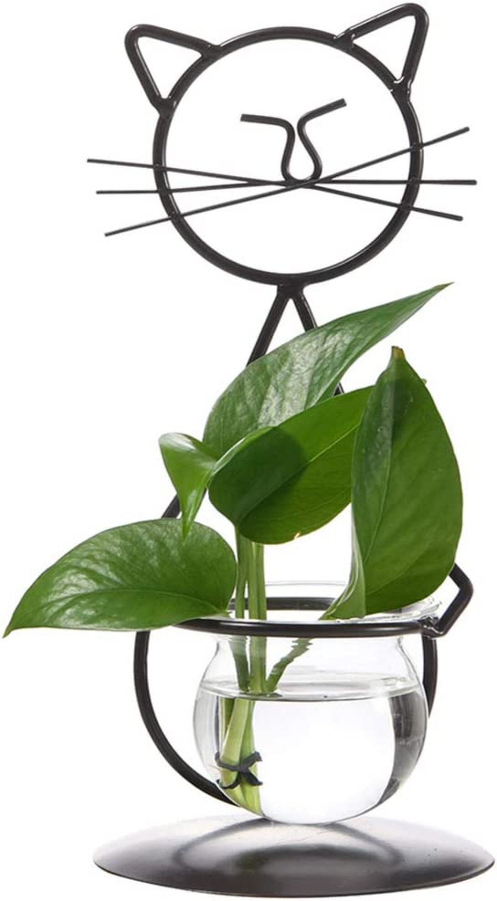 Desktop Glass Planter Vase Holder Modern Creative Cat Plant Etsy