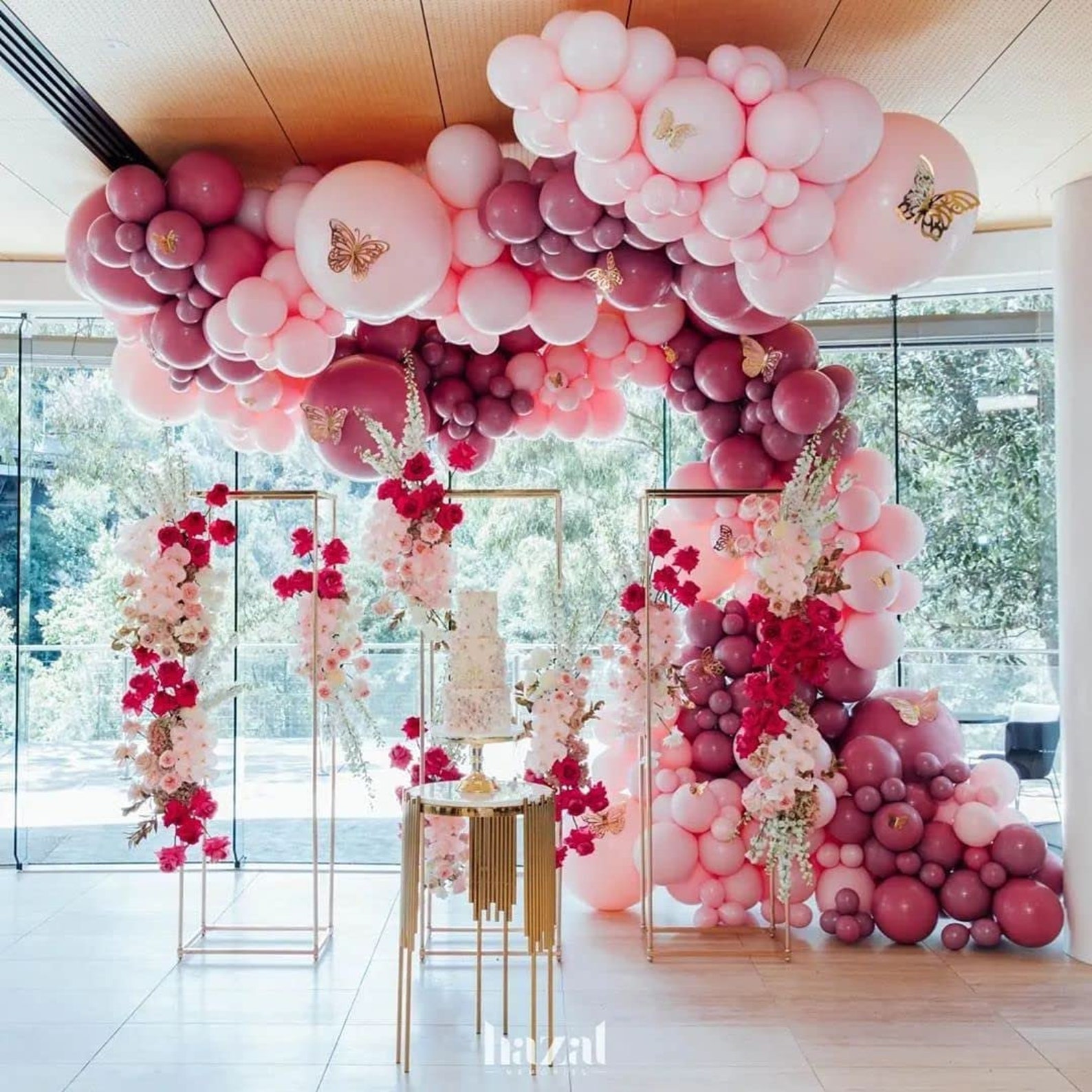 Dusty Rose Balloon Garland Kit Double Stuffed Balloons Etsy