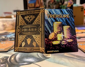 Pixel & Art Deco Double Sided Treasure Token