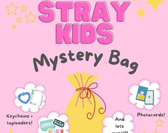 Stray Kids Mystery Grab Bag - Stray Kids Bias Packs - Custom Kpop Goodie Bags - Great Gifts for Kpop Fans!