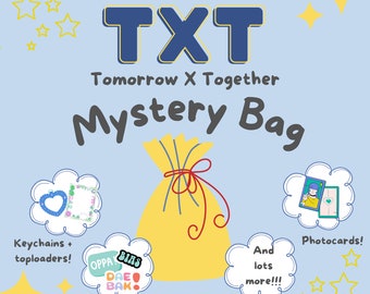 TXT Mystery Grab Bag - TXT Bias Packs - Custom Kpop Goodie Bags - Great Gifts for Kpop Fans!