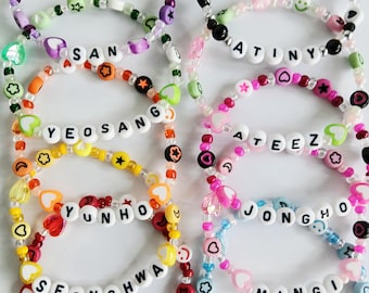 ATEEZ Bias Bracelets: Custom Kpop Bead Bracelet - Atiny Gift (FREEBIES Included!)