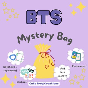 Sac mystérieux BTS - Biais packs BTS faits main - Sacs cadeaux Kpop personnalisés - Excellents cadeaux pour les fans de Kpop !