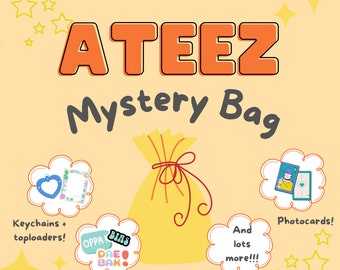 Ateez Mystery Grab Bag - Ateez Bias Packs - Custom Kpop Goodie Bags - Great Gifts for Kpop Fans!