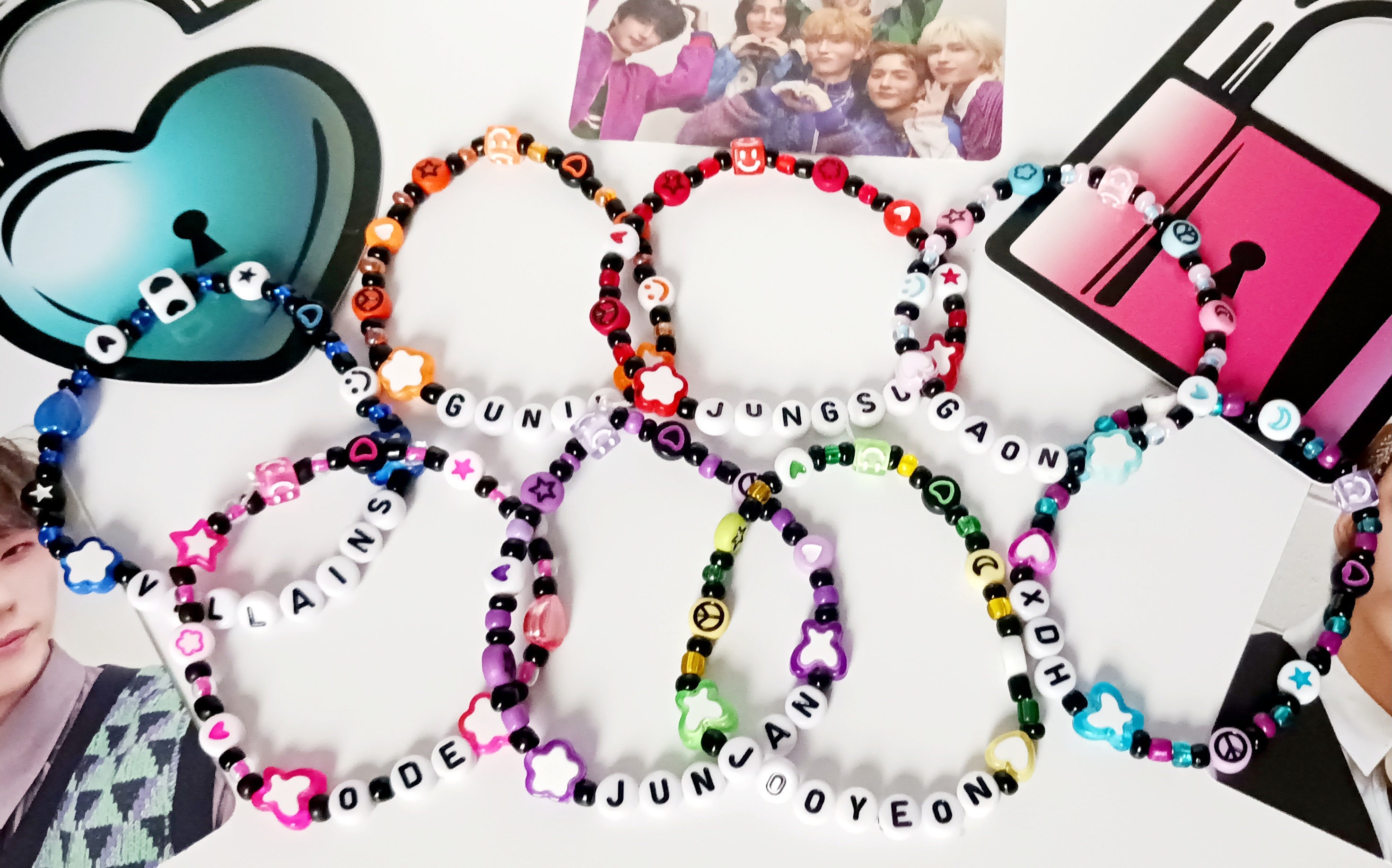 Xdinary Heroes Bracelet: Custom Kpop Beaded Bracelet for Villains