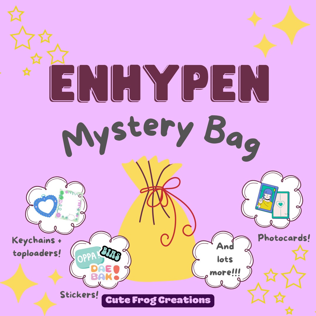 Enhypen Mystery Grab Bag Enhypen Bias Packs Custom Kpop Goodie Bags