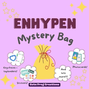 Enhypen Mystery Grab Bag - Enhypen Bias Packs - Custom Kpop Goodie Bags - Great Gifts for Kpop Fans!