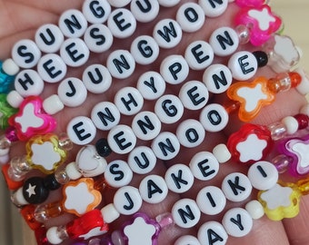 Enhypen Bracelets - Custom Kpop Beaded Bracelets