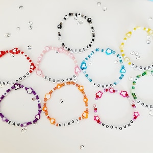 ATEEZ Bead Bracelet Kpop - Custom Ateez Bracelets for Atiny - Gifts for Kpop Fans - FREEBIES Included With Every Order!