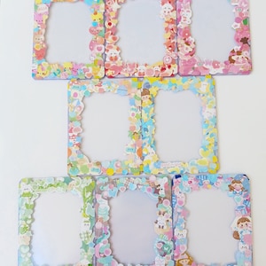Photocard Toploader - Custom Deco Toploaders for Kpop Photo Cards - Cute Premade PC Top Loader (PLUS FREEBIES!!)