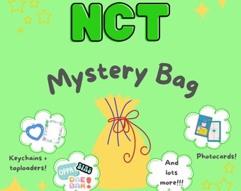 NCT Kpop Mystery Goodie Bag: Photocards, Stickers & More