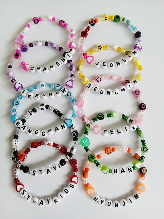 Stray Kids Bead Bracelet: Custom Stay Bias Jewelry (FREEBIES