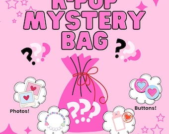 K-pop Mystery Grab Bag: Photocards, Stickers, Keychains & More for K-pop Fans!