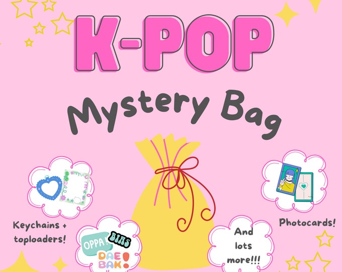 Kpop Mystery Grab Bag - Kpop Bias Packs - Custom Kpop Goodie Bags - Great Gifts for Kpop Fans!