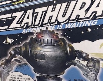 ZATHURA Roboter Blech mit Aufzug limitiertes Sammlerobjekt von 2005