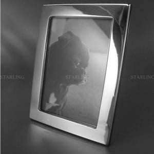 Classic plain polished 925 Hallmarked Solid Sterling Silver - Photograph Frame