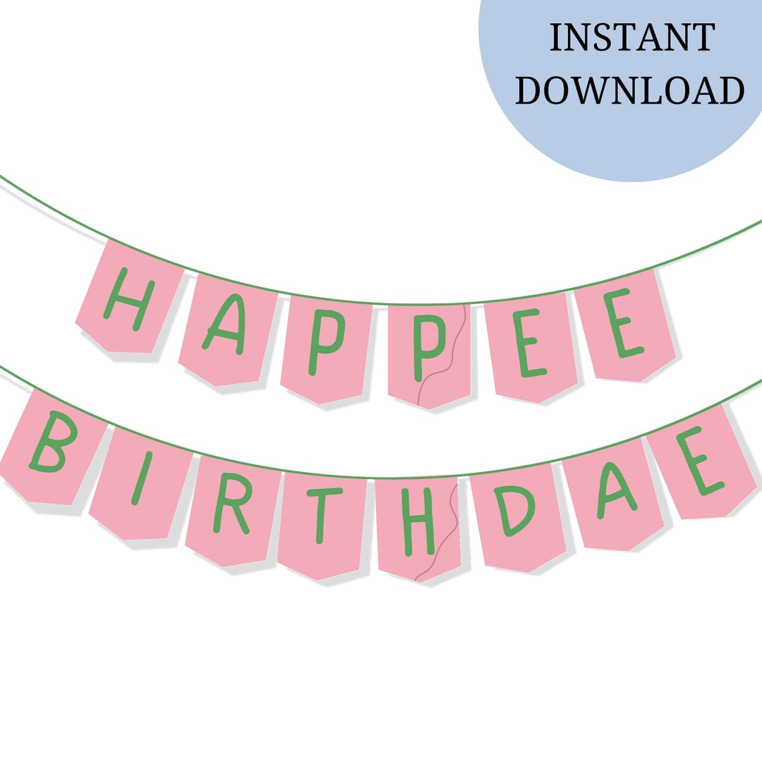Happee Birthdae Banner | Printable Digital Download | Magical Birthday ...