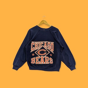 Vintage 90s Chicago bears sweatshirt Chicago bears crewneck Chicago bears sweater pullover streetwear style sports blue colour size large
