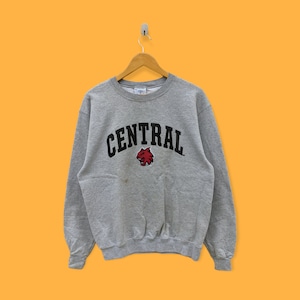 central Washington university sweatshirts central Washington university crewneck sweater pullover college style gray colour size medium