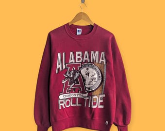 Vintage 90s Alabama Crimson Tide Sweatshirt University of Alabama