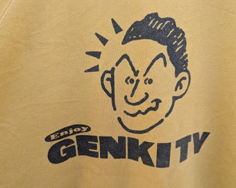 Vintage 90s Enjoy Genki Tv Sweatshirt Genki Tv Crewneck Genki Tv