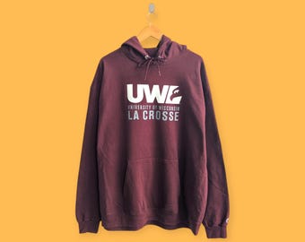 Vintage University of WISCONSIN LA-CROSS Big Logo Crewneck