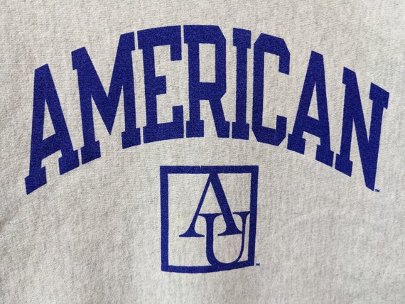 Champion universitaire americain vintage a tissage inverse pull a col rond universite americaine couleur gris taille moyenne Etsy France
