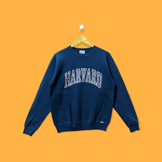 Vintage Harvard University Spell Out Sweatshirt Harvard University Crewneck Harvard University Sweater Pullover College Blue Size Medium Etsy UK