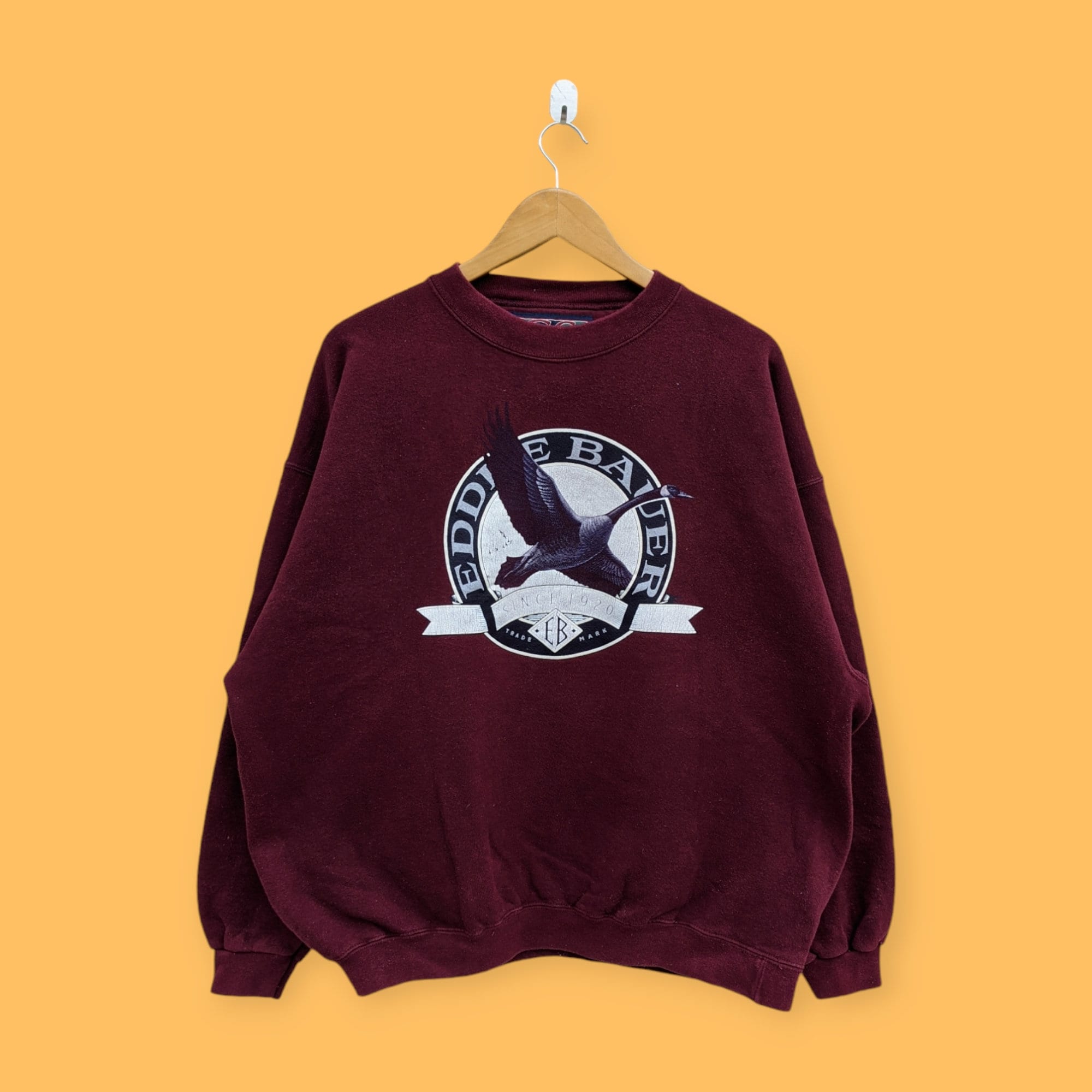 トップス Vintage Eddie Bauer Logo Sweatshirt Vintage Eddie Bauer Crewneck Sweatshirt Print Logo Grey